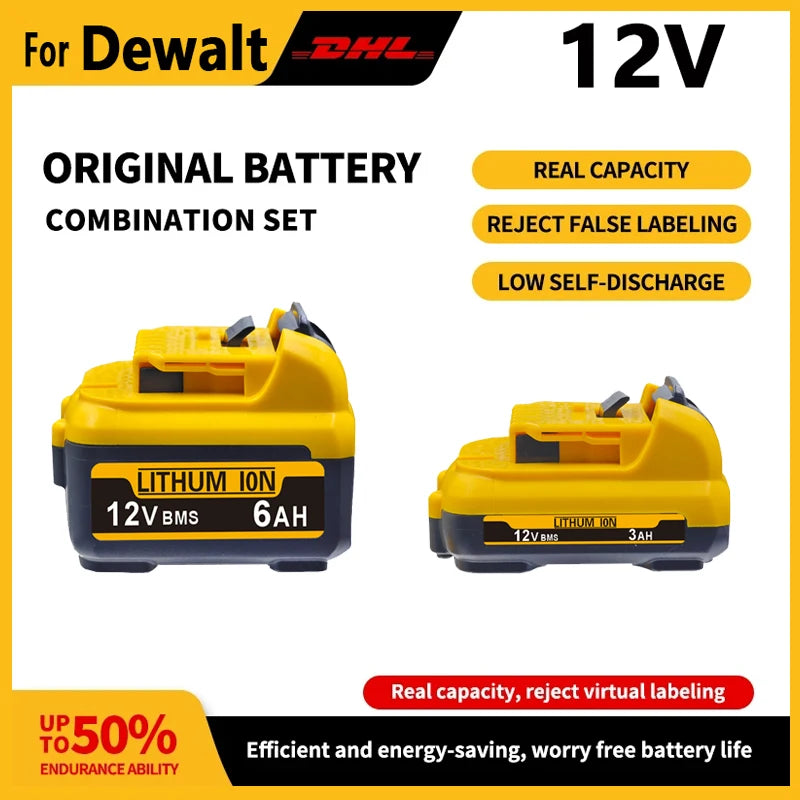 For DeWalt 12V DCB120 2Ah 3Ah 5Ah 6Ah Battery DCB127 DCB124-XJ DCD796 DCF922 Rechargeable Lithium-ion. Oasis Select