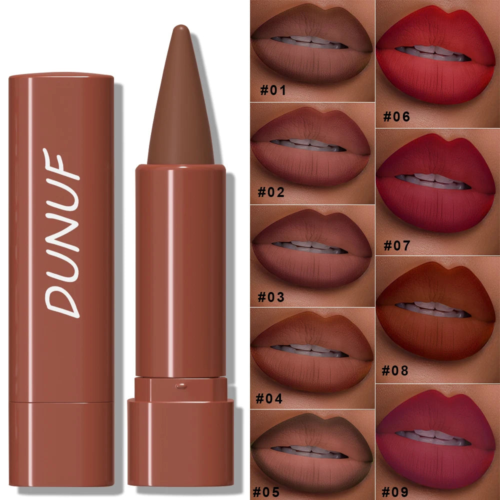 Matte Lip Gloss Lip Liner Lipstick, 1pcs Waterproof Velvet Long Lasting Non-Stick Cup, Nude Y2K Christmas Valentine's Day Gifts Oasis Select