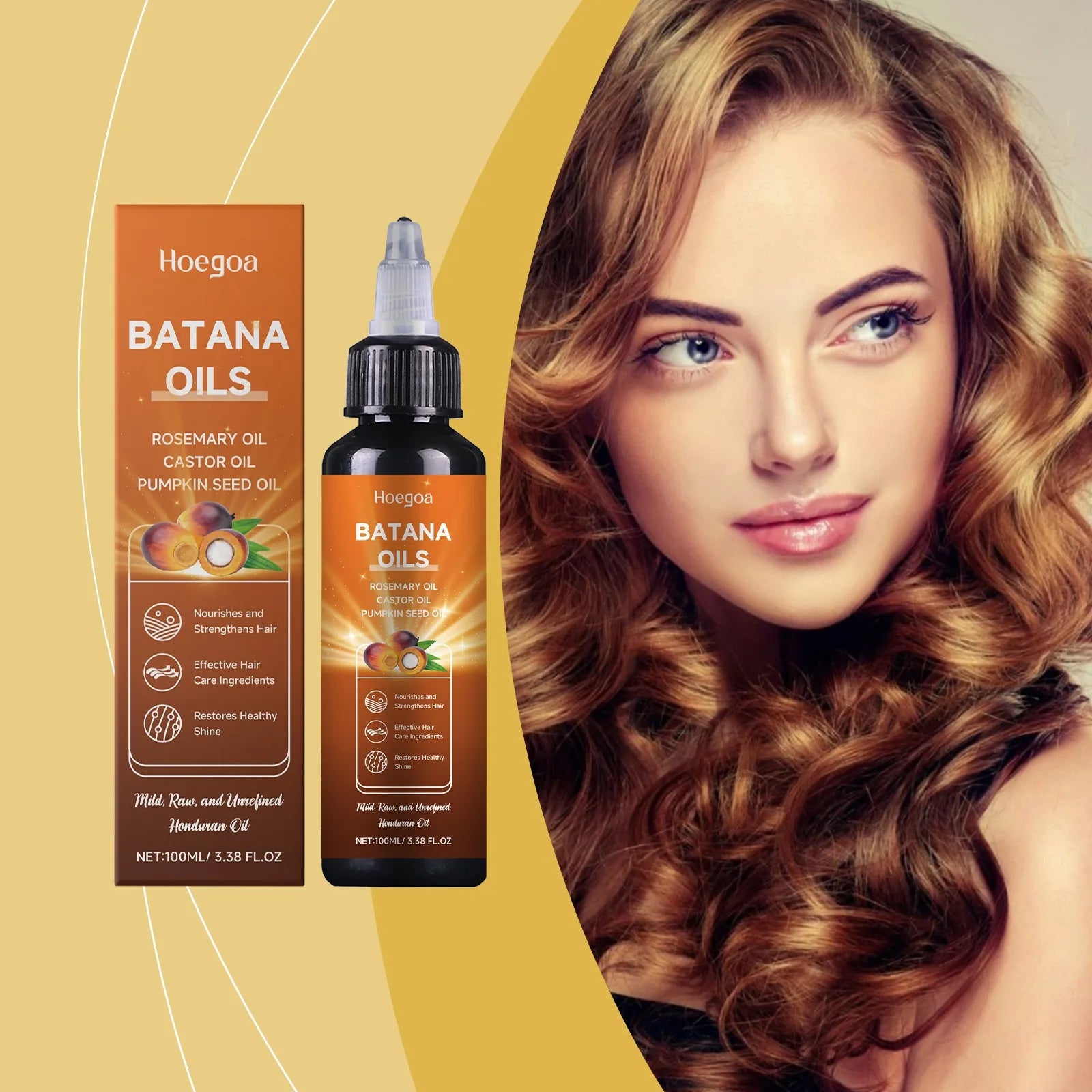 Batana Hair Oil Rosemary Hair Growth Scalp Care Oil Nourishes Hair Conditioning Follicle Strengthens Roots Anti Loss Repair Dry Oasis Select