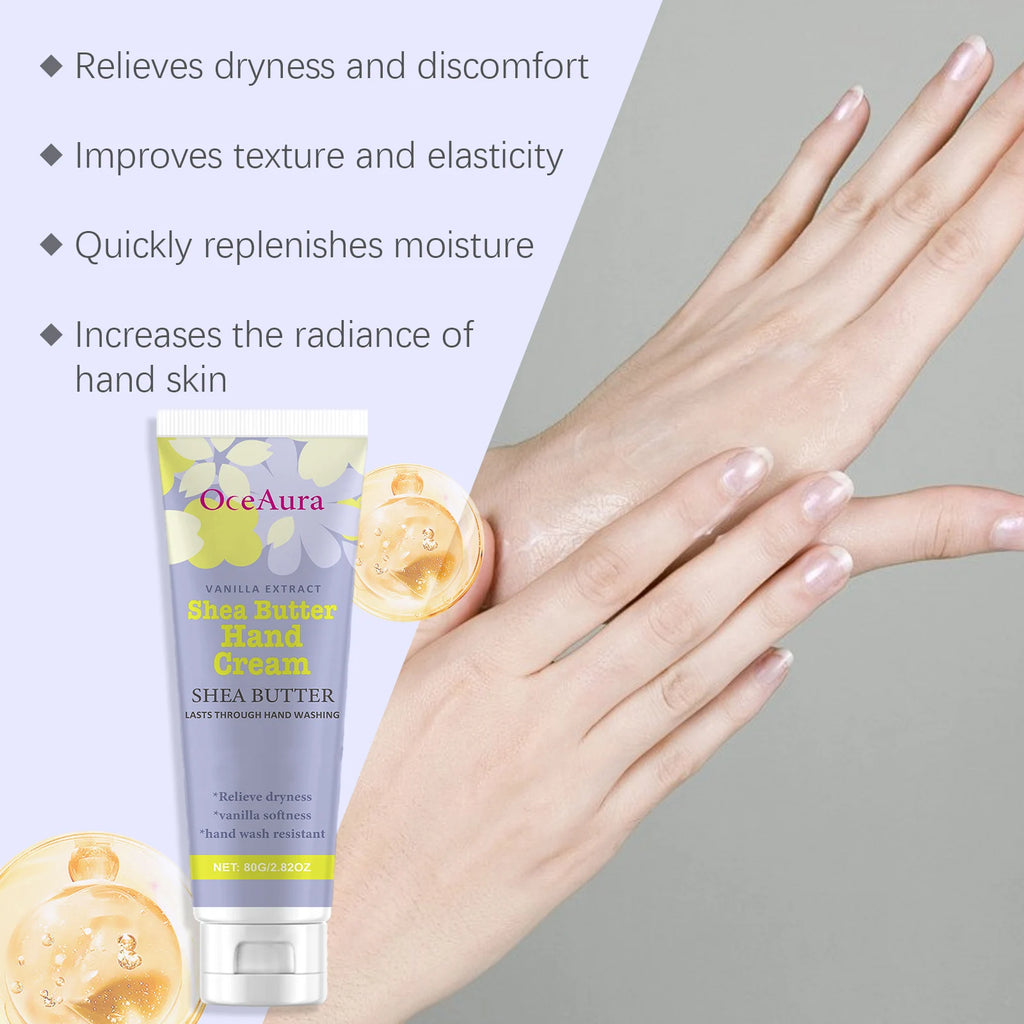 Shea Butter Hand Cream Nourishing Care Deep Hydration Anti Cracking Fast Absorbing Non-Greasy Winter Moisturizing Hand Cream Oasis Select