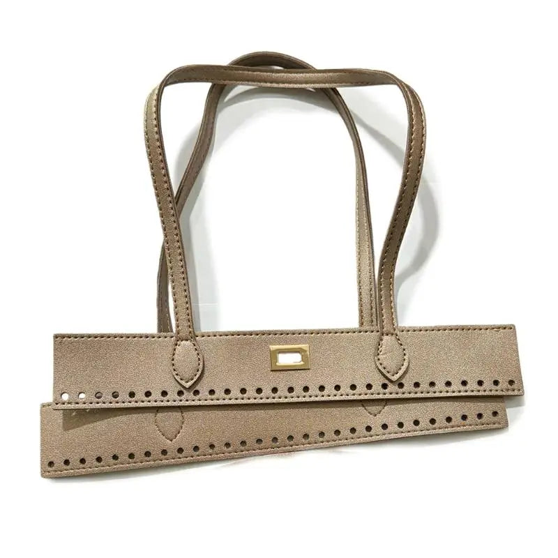 Woven DIY Handbag Double Handles – PU Replacement Bag Straps