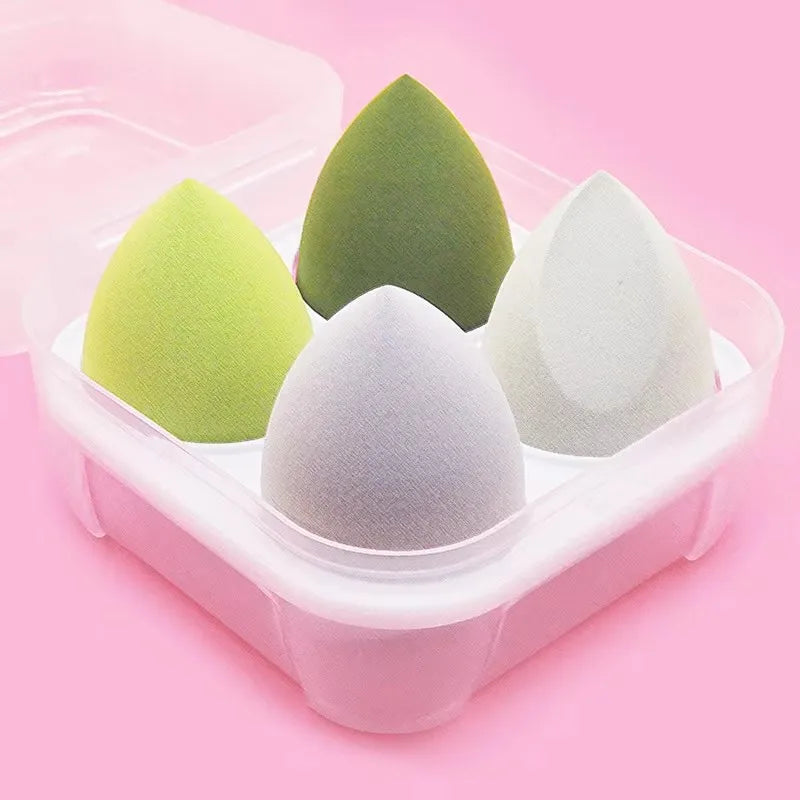 4/8/12/16pcs Makeup Sponge Blender Beauty Egg Cosmetic Puff Foundation Sponges Powder Puffs Women Make Up Accessories Oasis Select 4pcs green boxes