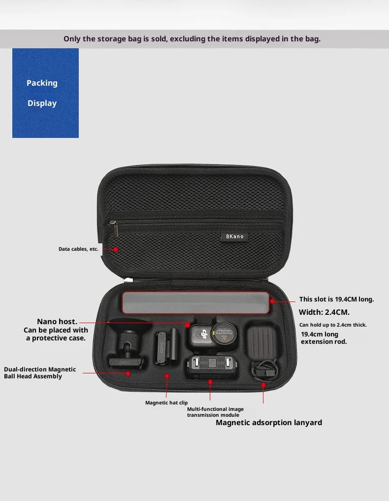 Hard Shoulder Bag & Case for DJI OSMO NANO | Storage