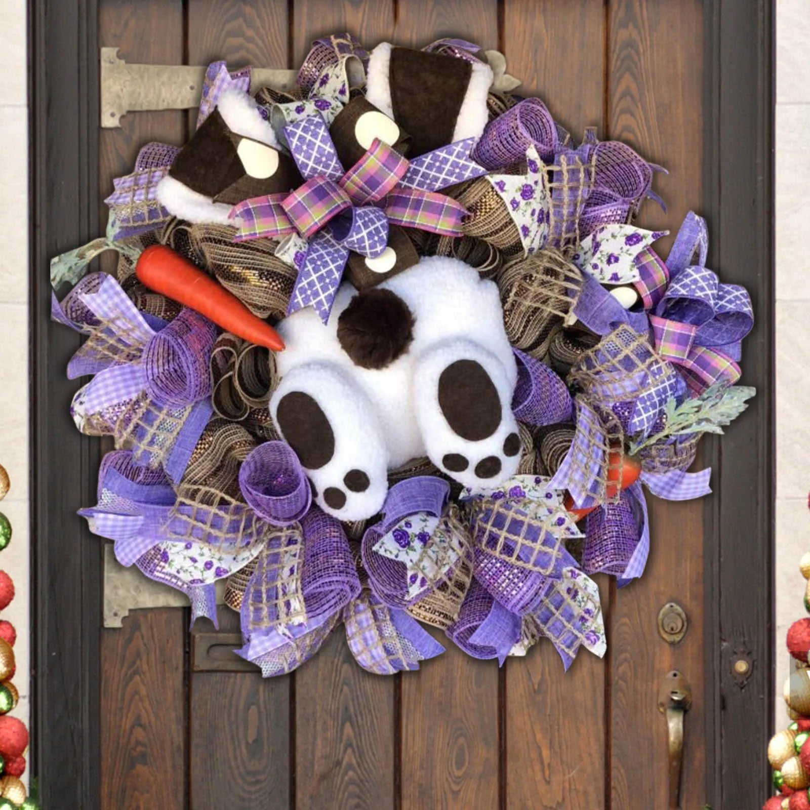 Easter Bunny Decorative Garlands Outdoor Patio Hanging Decorations Wall Holiday Themed Decorative Props Oasis Select Rabbit 04
