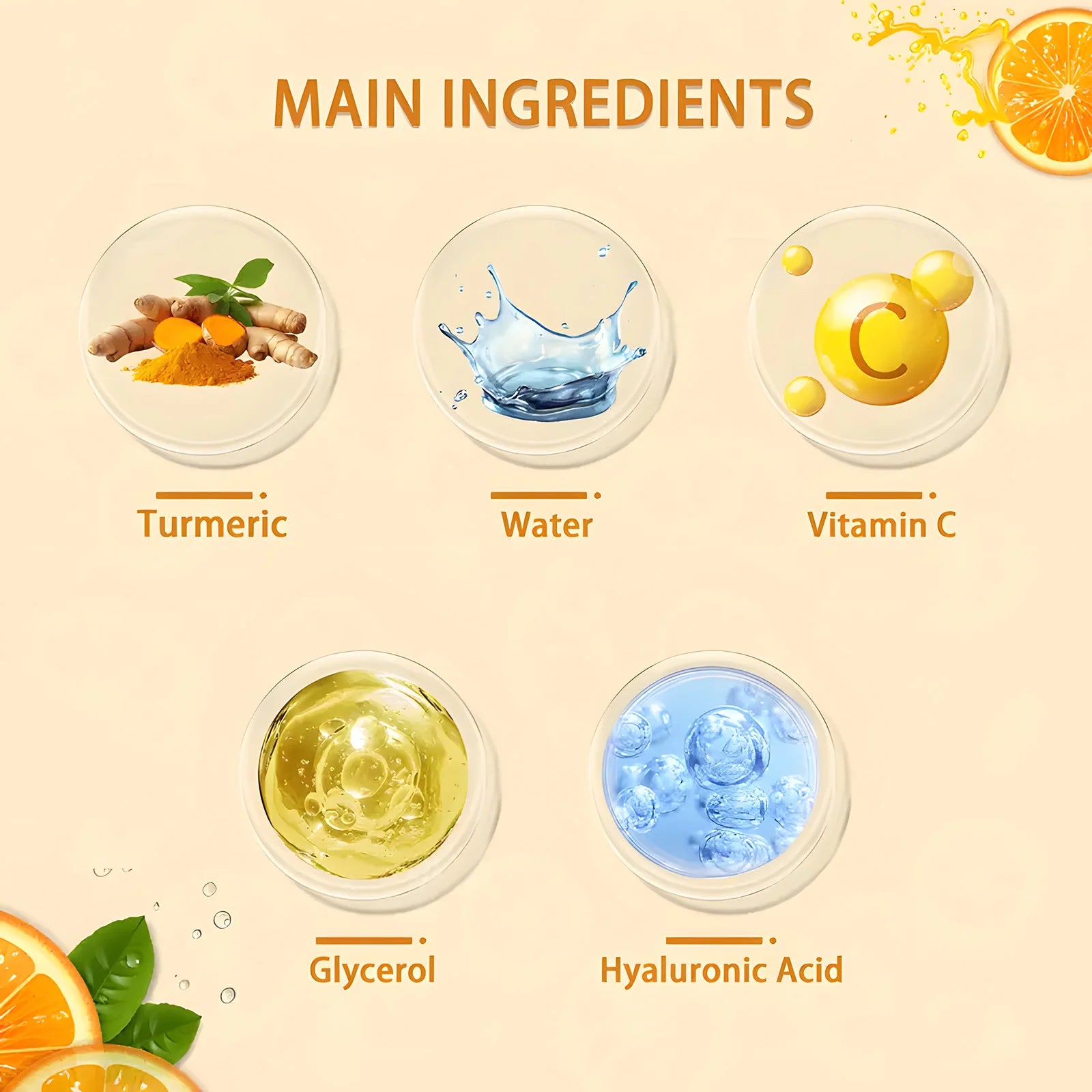 Turmeric&Vitamin C Neck Facia Care Wrinkle Lines Lifting Whitening Tighten Double Chin Anti-age Rejuvenation Skin Care Product Oasis Select