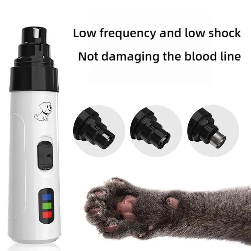 Electric Dog Nail Grinder Puppy Cat Nail Clippers Professional Pet Grooming Gadget Diamond Bit Replacement Head Dog Nail Trimmer Oasis Select