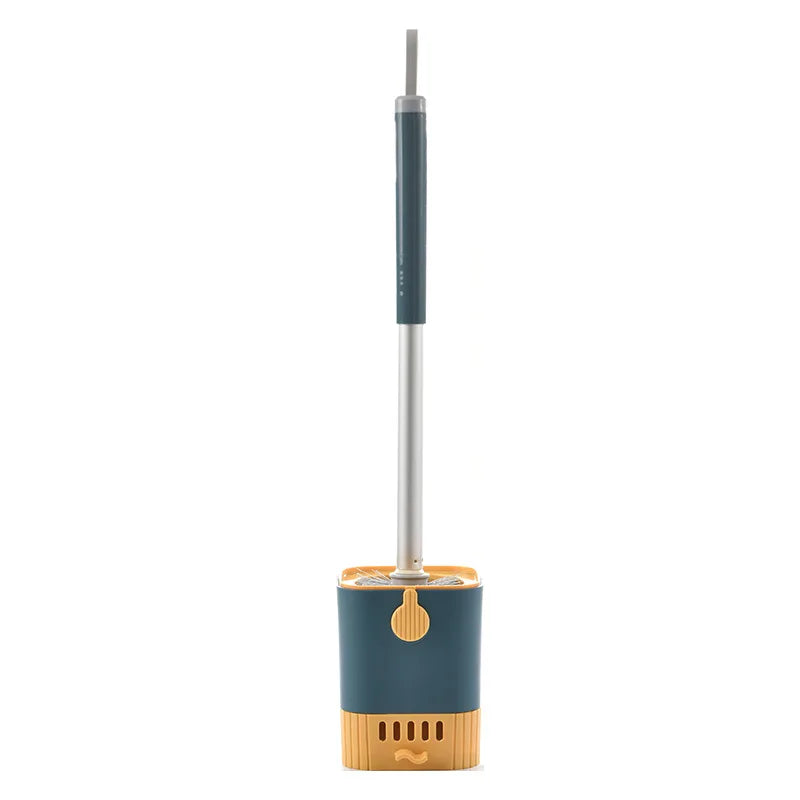 Toilet Cleaning Brush Without Dead Ends Plastic Wall Mounted Toilet Brush Bathroom Accessories Punch Free Cleaning Tool Oasis Select green