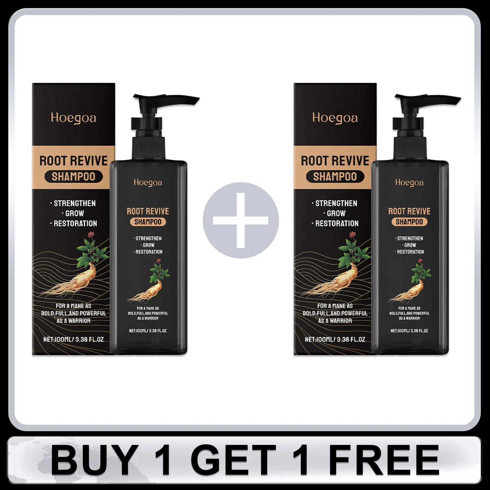Ginseng Shampoo Growth Oil Control Anti Hair Loss Damaged Hair Repair Frizz Prevent Breakage Strengthen Root Purple Hair Mask Oasis Select Buy 1 Get 1 Free