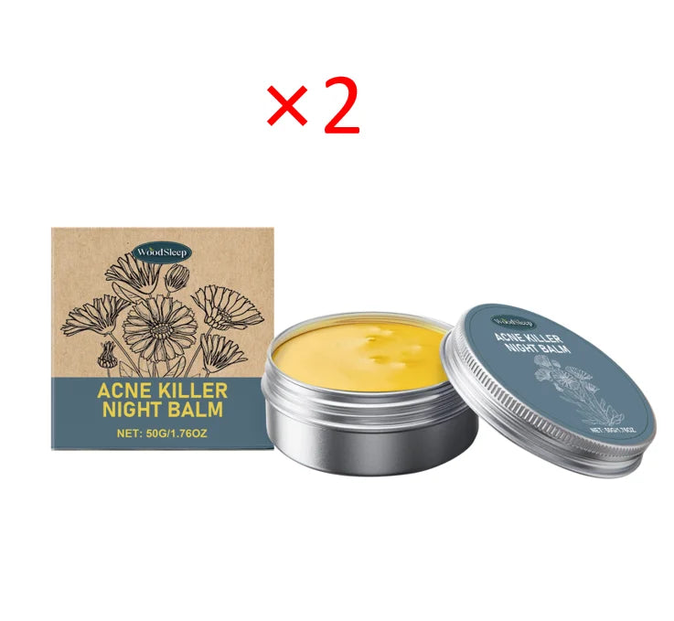 WOODSLEEP Acne Night Balm – Wrinkle, Dark Circle & Firming Cream Acne Night Balm Oasis Select 2pcs ACNE KILLER