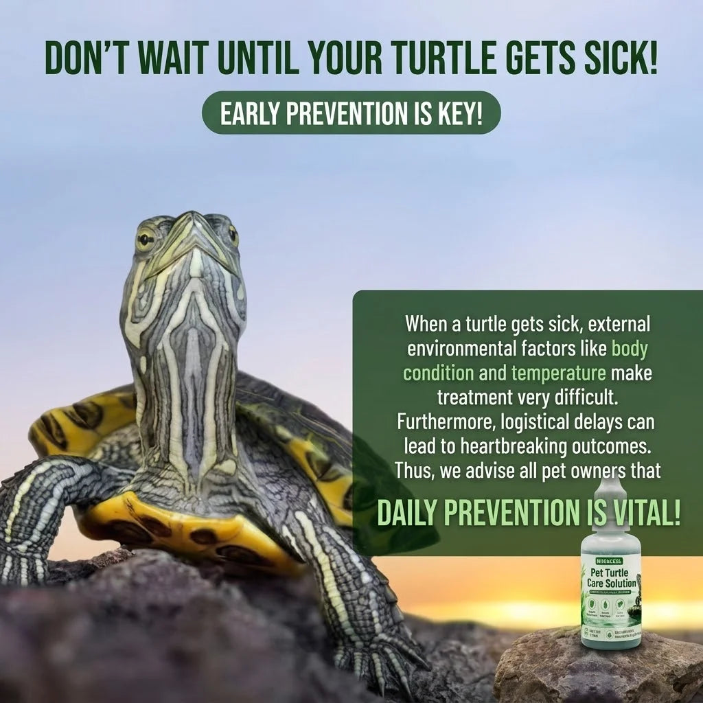 MIRAVEXL Pet Turtle Care Solution Aquarium Water Conditioner Aquatic Turtle Health SupportImproves Water Quality Safe Non Toxic Oasis Select