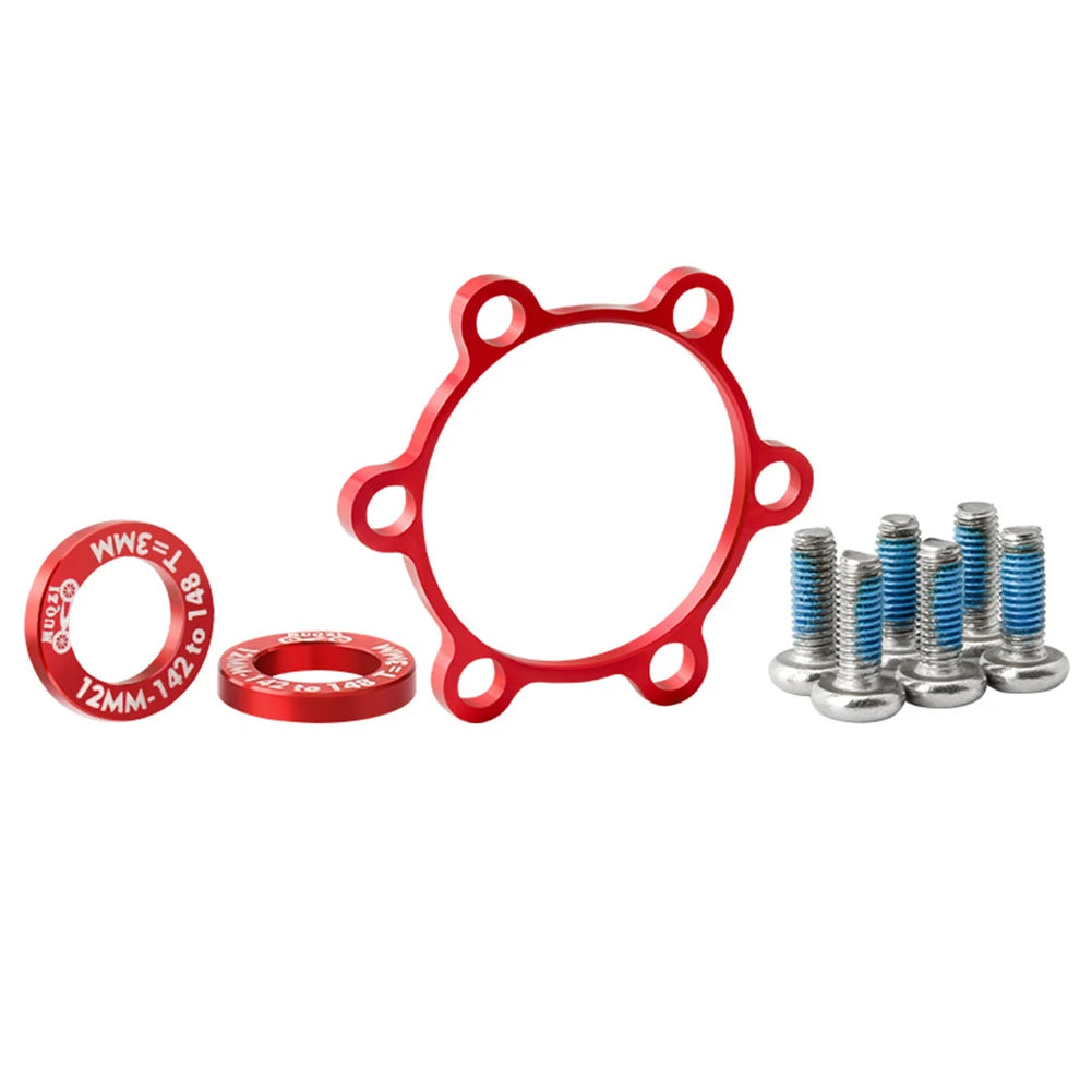 1 Set MUQZI Is Suitable For BOOST Bike Aluminum Alloy Black Flower Drum Conversion Boost Hub Adapter Seat Conversion Kits Oasis Select 3mm 1