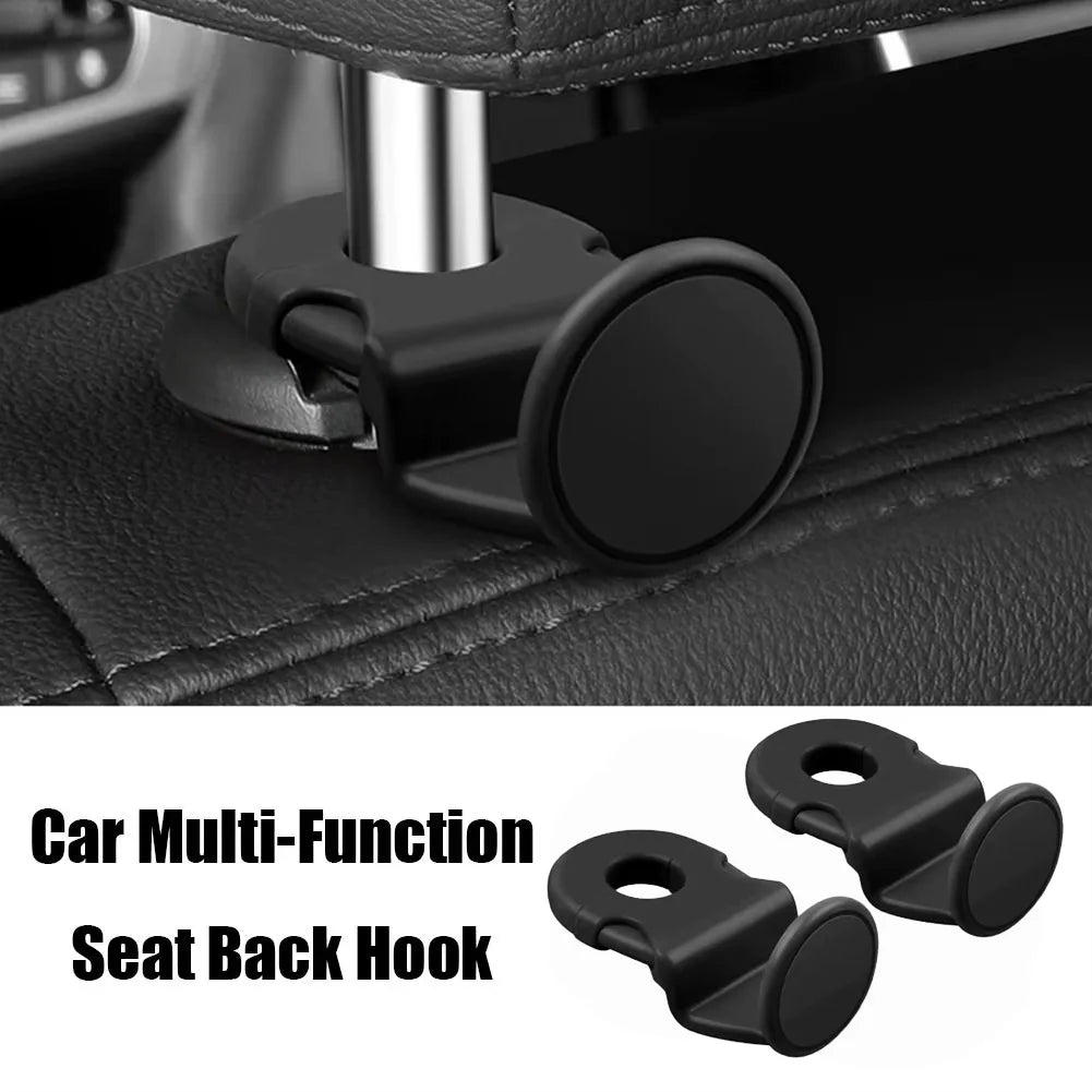 Car Headrest Hooks 2-Pack | Bag & Coat Organizer for Auto