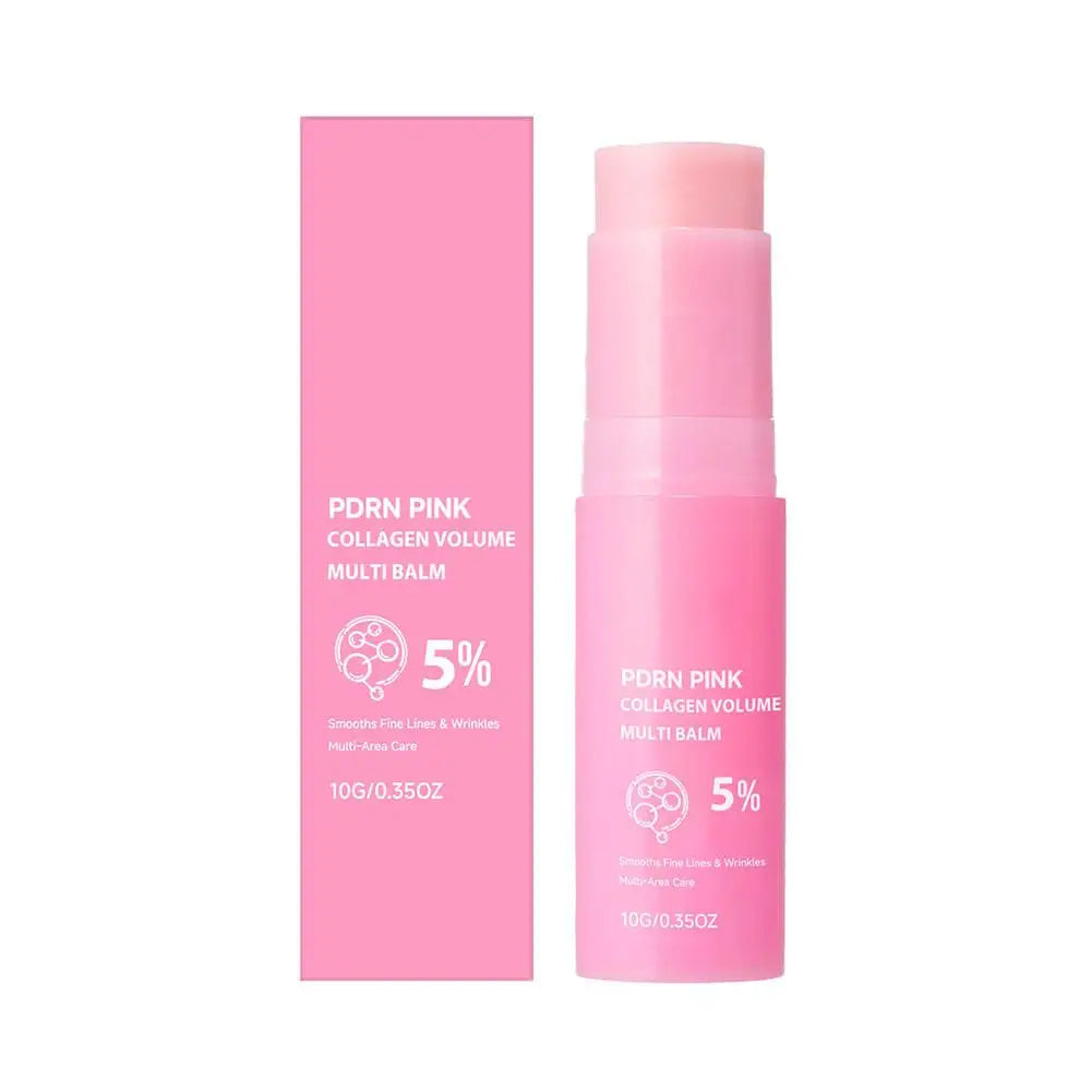 PDRN Pink Collagen Multi Balm, Fine Line Smoothing Skin Deep Hydrating & Plumping Moisturizer, Lightweight Serum Oasis Select 1pcs