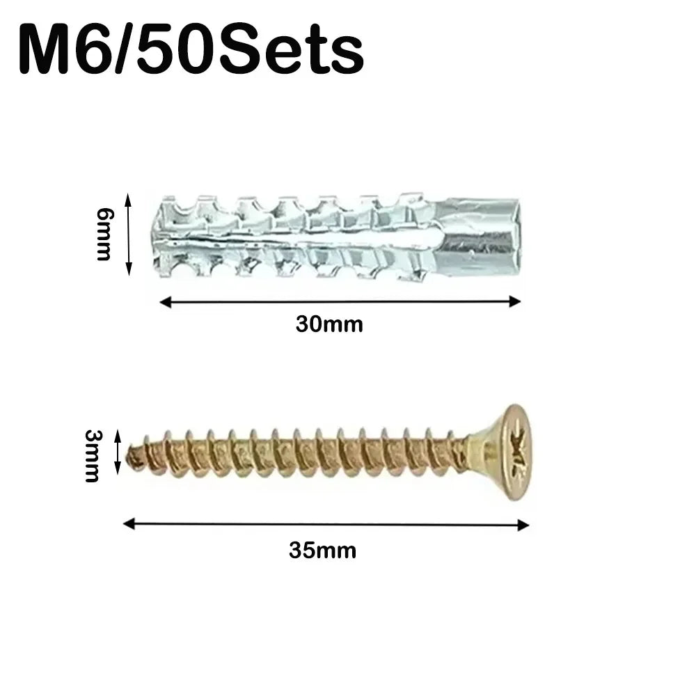 Metal Expansion Screws & Anchor Bolts | Carbon Steel 20–100 Sets