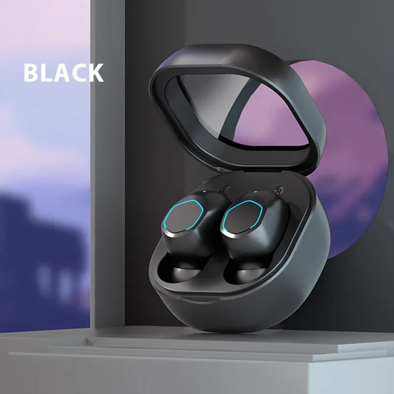 NEW Wireless Earpiece Headphone Earphone Sport Earbuds Headset with For 5.2 Bluetooth Phone Xiaomi Samsung Huawei Iphone OPPO Oasis Select black