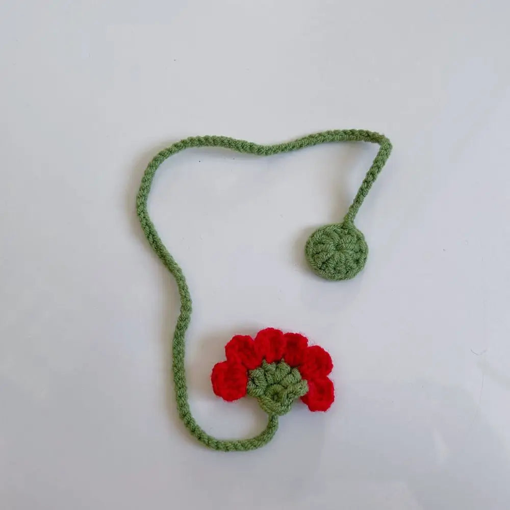 1pc Sunflower Bookmark - Flower Bookmarks For Women Unique Bookmark Handmade Knitted Ideal Gift For Book Lovers Oasis Select 11