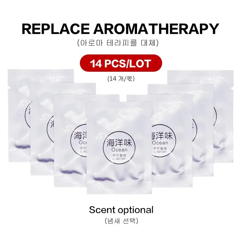 7/14/24PCS Car Air Freshener Export Car Air Conditioner Outlet Solid Perfume Car Perfume Stick Refill 7 Flavor Car Air Freshener Oasis Select 14 Pcs Ocean