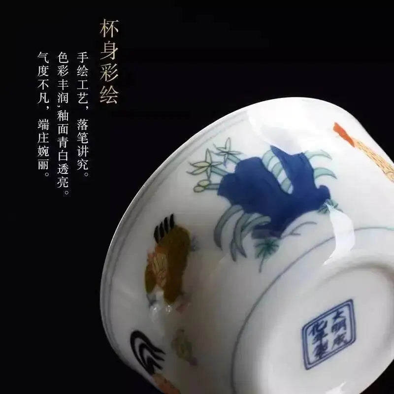 Ceramic Cup Antique Bone China Chicken Cup Tea Wine Water Ware Drinkwear Supplies Oasis Select