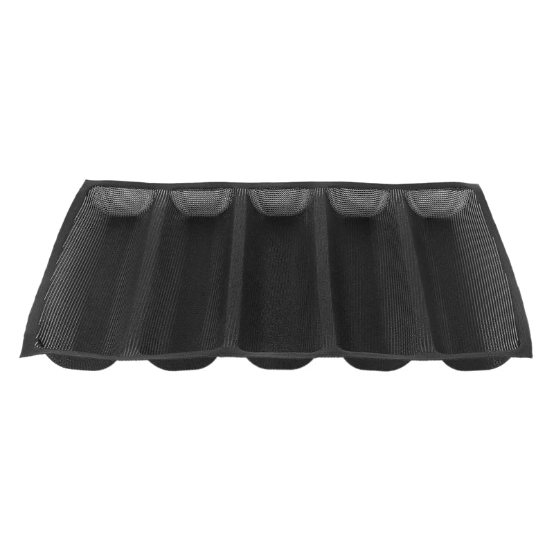 Silicone Baguette Pan - Non-Stick Perforated Fench Bread Pan Forms , Hot Dog Molds , Baking Liners Mat Bread Mould Oasis Select