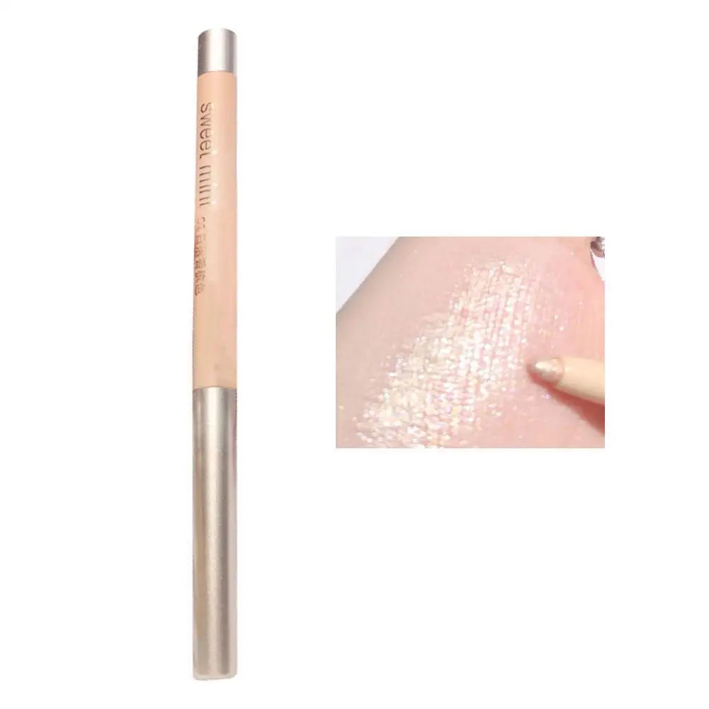 Sweet Mint Lying Silkworm Pencil Glitter Eyeshadow Pen Natural Long-Lasting Waterproof Shiny Eyeliner Outline Pen Stick Makeup Oasis Select