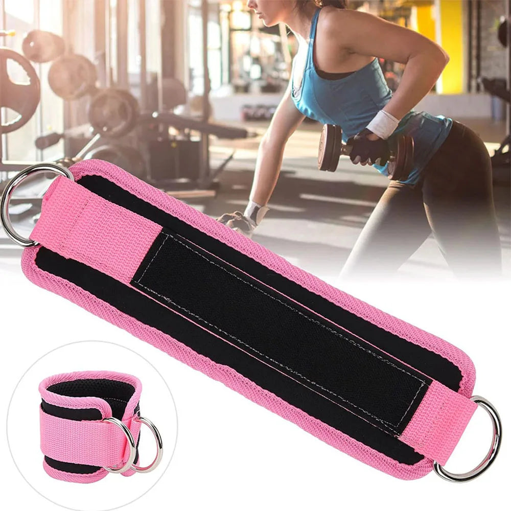 Ankle Straps Leg Strength Workouts Pulley Adjustable D-Ring Support Cuffs Sports Exercises Fitness Home Gym Booty Workouts Oasis Select