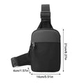 Men's Canvas Mini Chest Bag – Crossbody Sling Shoulder Bag
