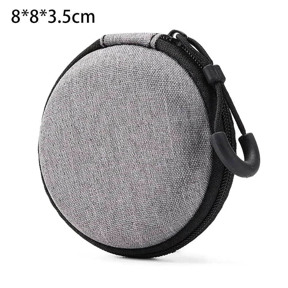 1Pc EVA Storage Bag Earphone/Phone/Charging Cable Pouch Carrying Bag Mini Zipper Earphone Case Portable Digital Accessories Oasis Select 8x8x3.5cm