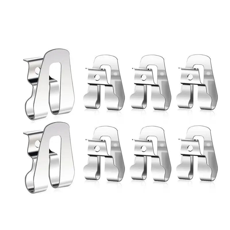 LIKE WISH 8 Piece Belt Clip For Ryobi Belt Hook With Screw Silver For Ryobi And Ridgid 18 Volt Tools 633586002, For Ryobi Oasis Select Silver