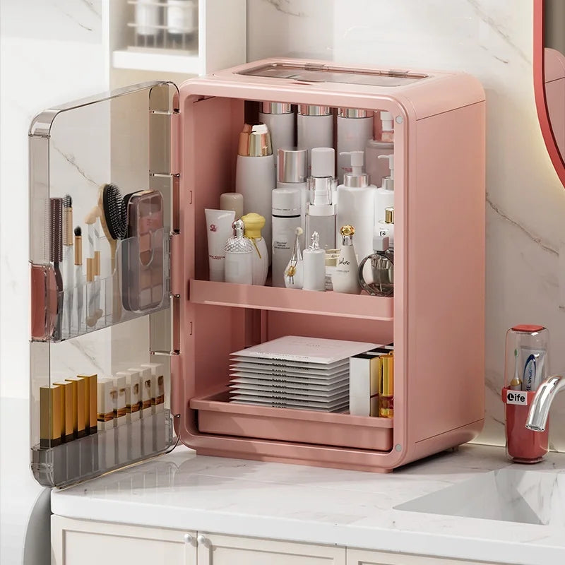 1 pcs Cosmetics storage box, desktop shelf, storage rack, dressing table, large-capacity skin care products storage cabinet Oasis Select