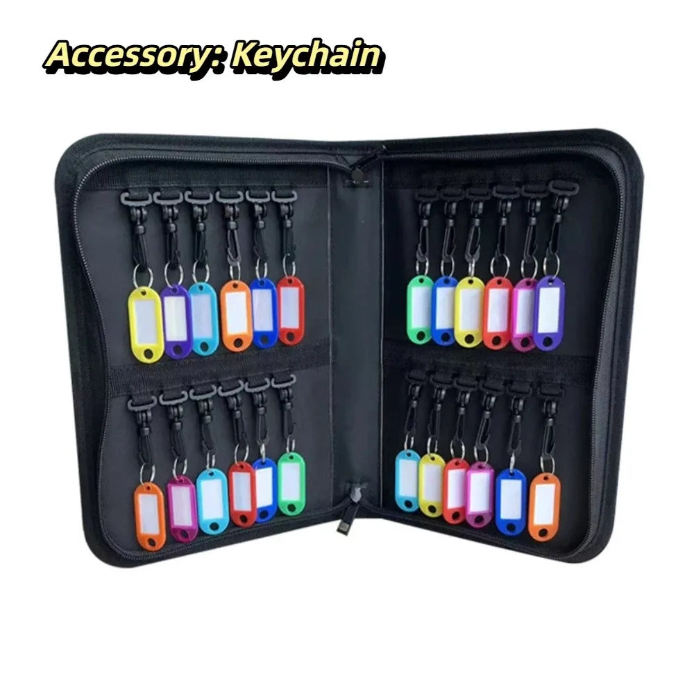 Smooth Zipper Design Portable Key Storage Box Fire Resistant Material Waterproof Material Fireproof Key Organizer Bag Oasis Select 24 key