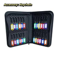 Smooth Zipper Design Portable Key Storage Box Fire Resistant Material Waterproof Material Fireproof Key Organizer Bag Oasis Select 24 key