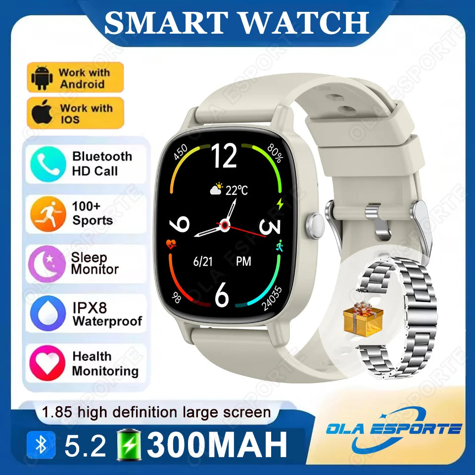 Ola Esporte 1.85" Smart Watch – Bluetooth Call & Fitness Tracker