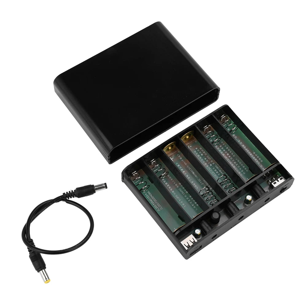 6x18650 Lithium Battery Welding-Free Diy Kit Dc Ups Power Supply Optical Modem Router Uninterruptible Power Supply 5V 9V 12V Oasis Select