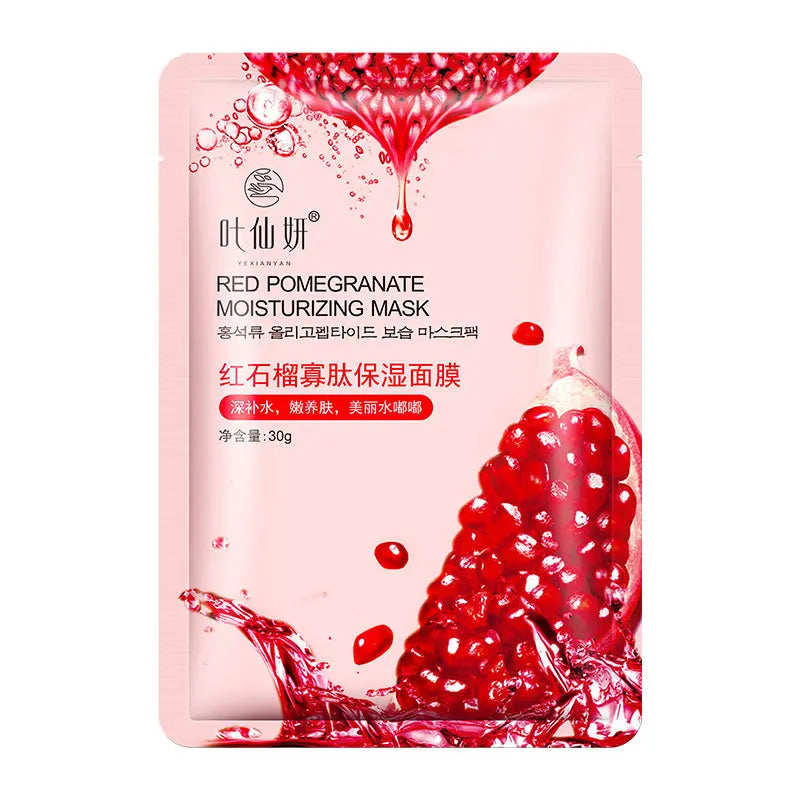 12-Pack Fruit Sheet Masks – Blueberry, Aloe, Cucumber & Peach Facial Sheet Mask Oasis Select 12pcs Pomegranate 12 pieces