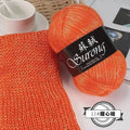 100g Metallic Hand knitting Yarn Crocheting silk acrylic Yarn to knit sweater blanket hat line Crocheting bag slipper Thread Oasis Select 11 Sweet Orange