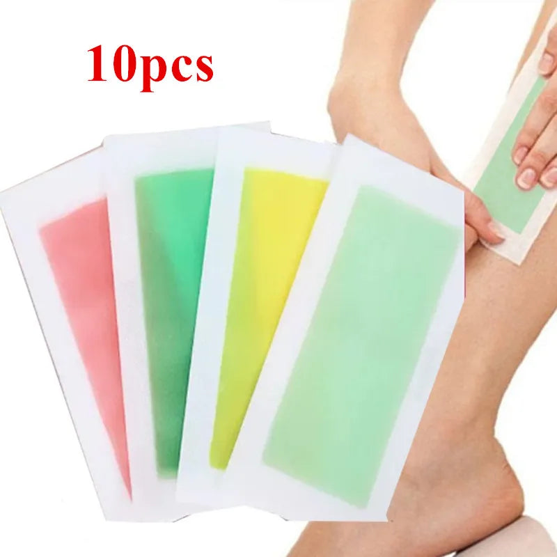 10-Pack Cold Wax Strips for Legs, Underarm & Face | Women Cold Wax Strips Oasis Select
