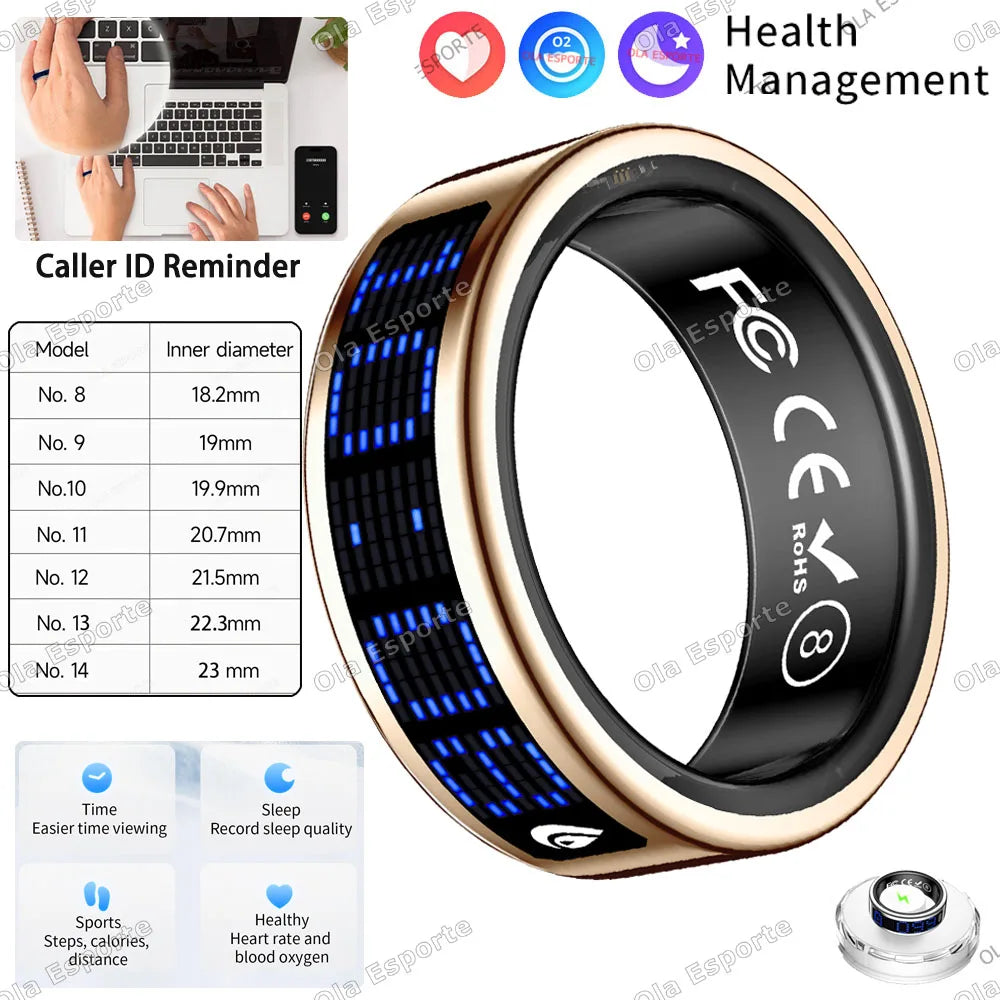 Ola Esporte Smart Ring 2026 | Heart Rate, Sleep & SpO₂ Tracker