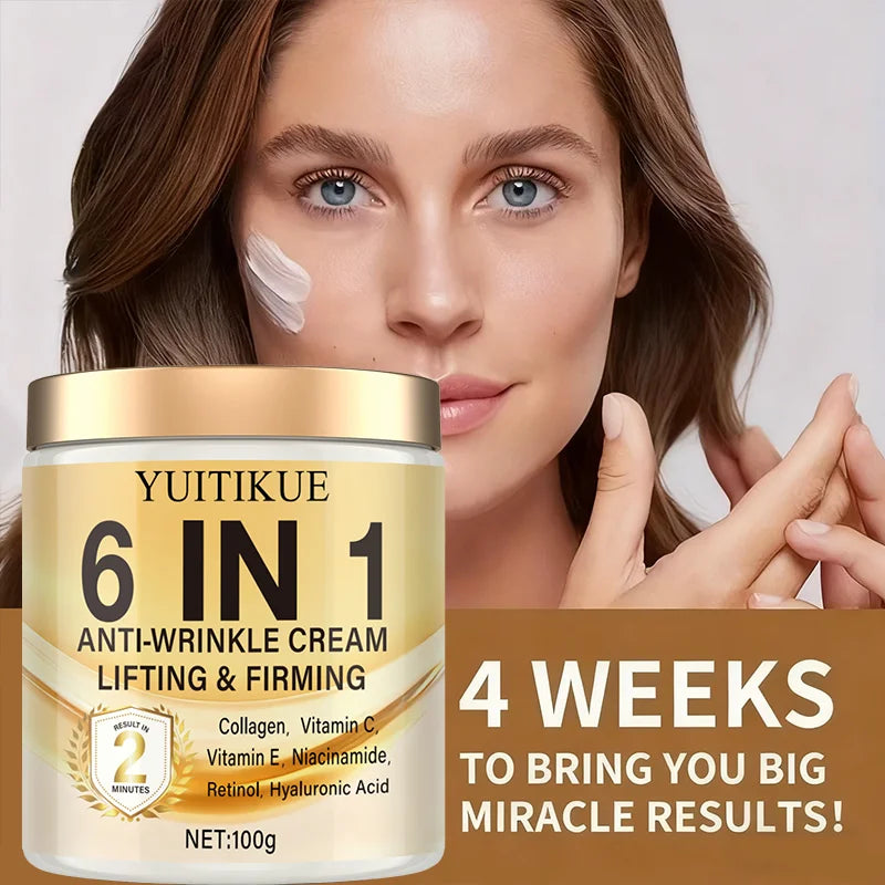 YUITIKUE 2-Min Lift Cream – Retinol, Collagen & Hyaluronic Acid