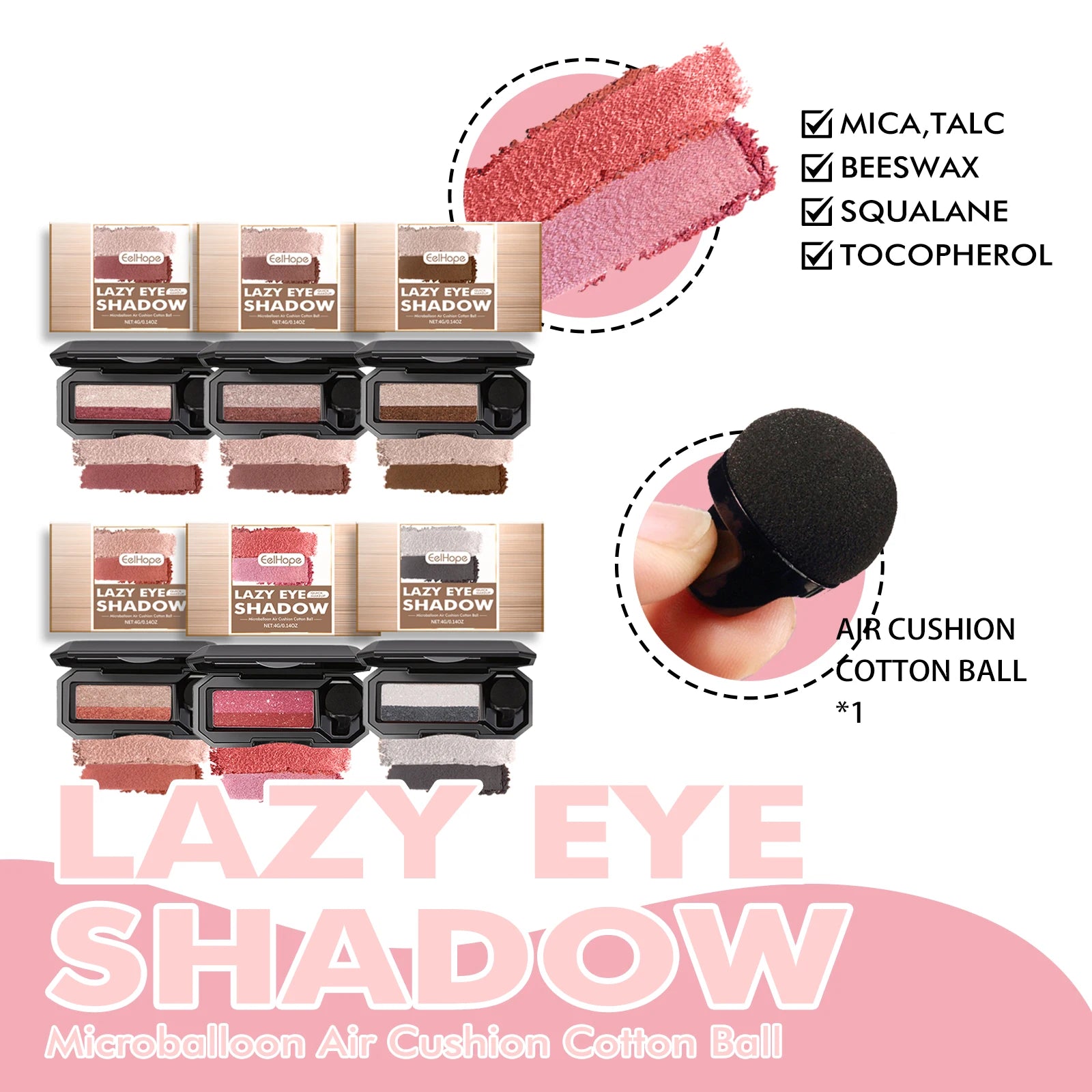 Eyeshadow Palette & Waterproof Eyeliner Set – 8+ Shades Eye Makeup Kit Oasis Select