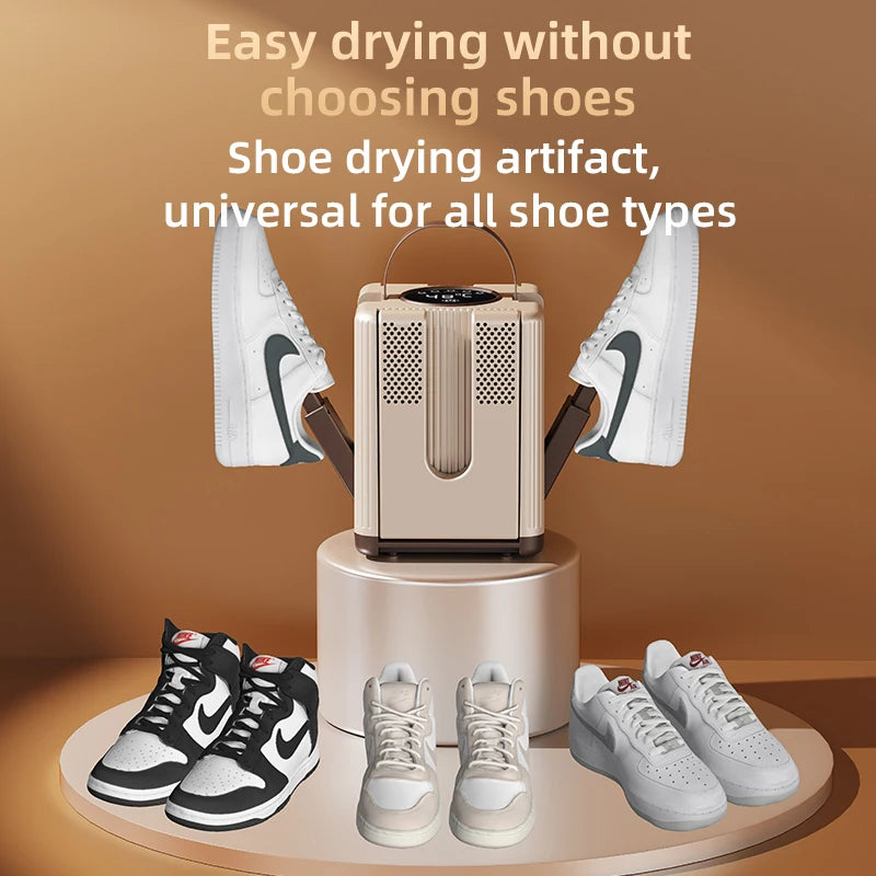 Electric Shoes Dryer 6 Arms Portable Foldable Telescopic Smart Heater Deodorizer Dehumidifier Shoe Drying Machine Foot Warmer Oasis Select