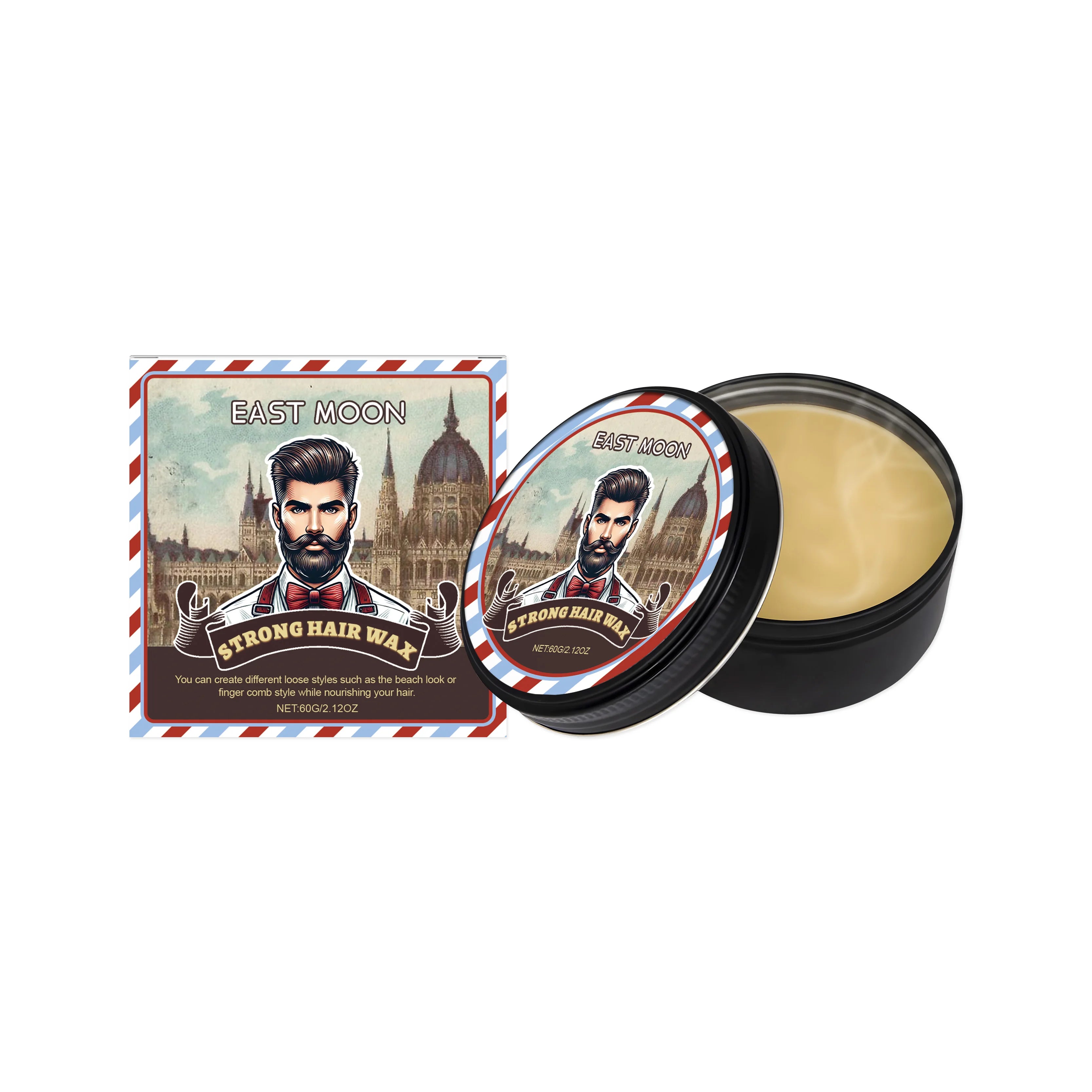 East Moon Strong Hair Wax Long Lasting Stying Non Greasy Soften Smoothing Edge Control Barbershop Tools Unisex Hairdressing Care Oasis Select