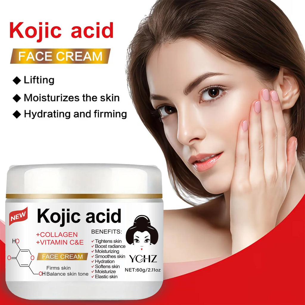 YCHZ Kojic Acid Brightening Cream 60g – Even Skin Tone & Glow
