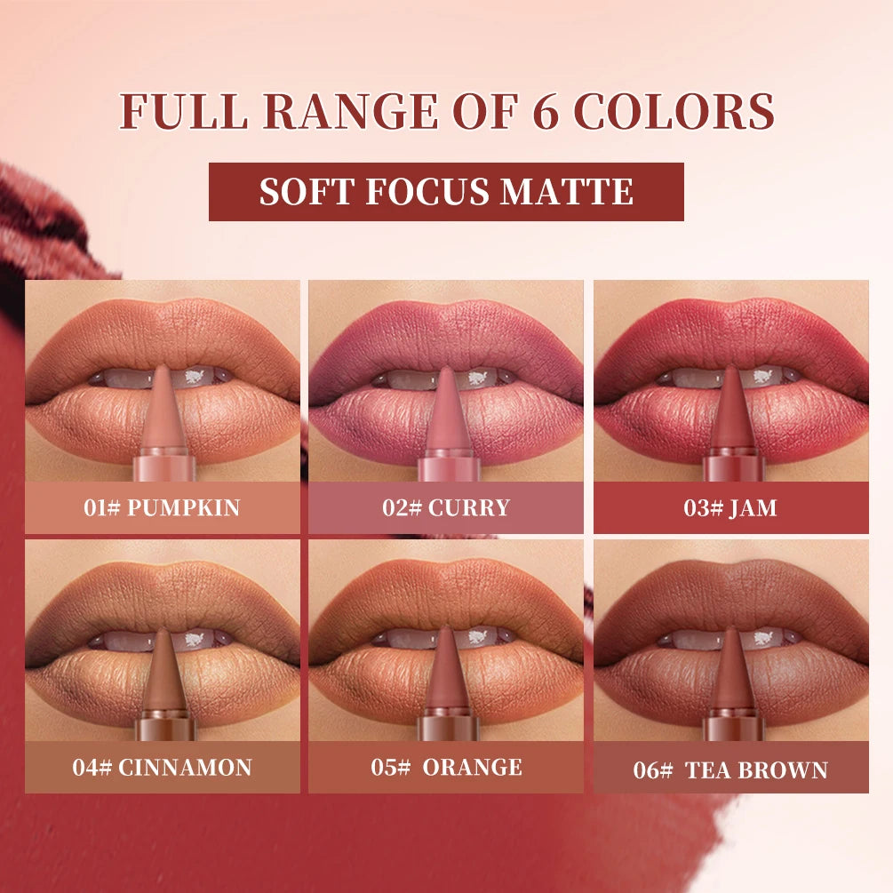QiBest Matte Lip Liner – Waterproof, Long-Lasting Gradient