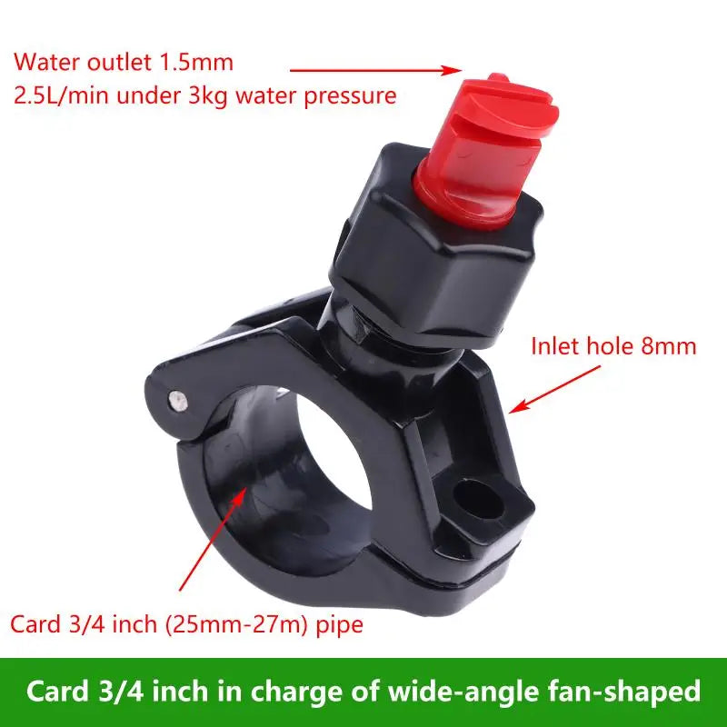 Quick Release Clip Flat Fan Nozzle Wide Angle Eyelet Spraying Clamp Fast Change For Vehicle Washing Industrial Use Oasis Select 3 of 4 inch