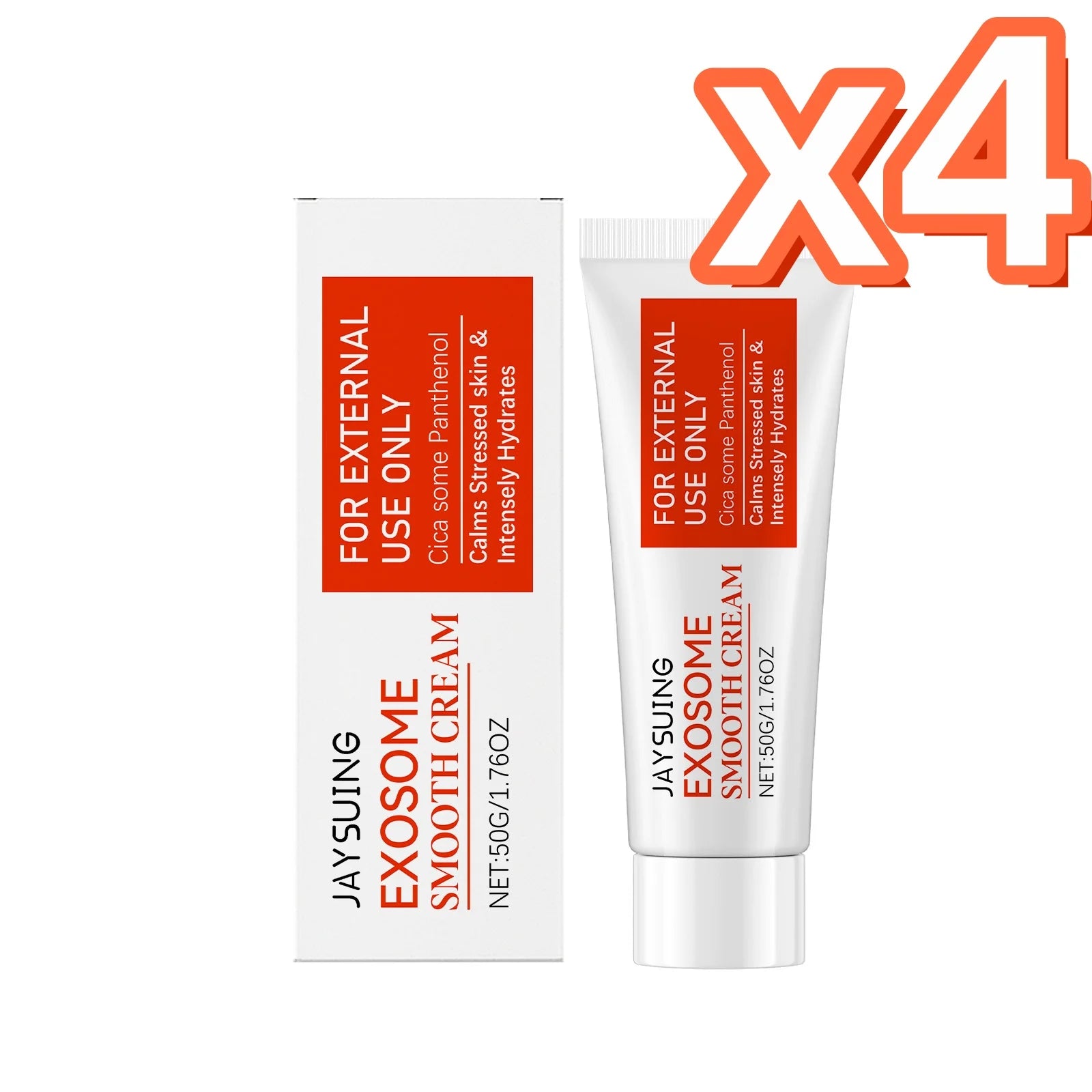 Jaysuing Nicotinamide Skin Soothe Cream Brighten Tone Soothe Sensitive Repair Skin Barrier Lasting Hydration Centella Body Cream Oasis Select 50g Boxed X 4PCS