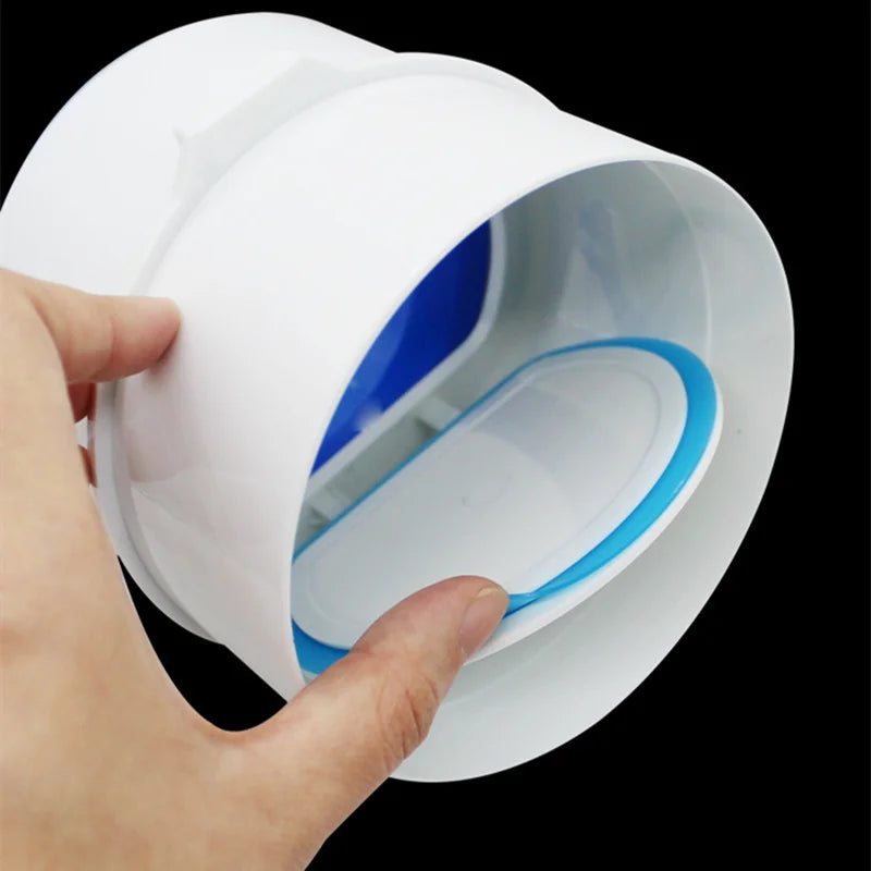 1PC PVC Exhaust Fan Check Valve Round Pipe Backdraft Damper 75/110mm Air Duct Ventilation Grill for Bathroom Kitchen Accessories Oasis Select