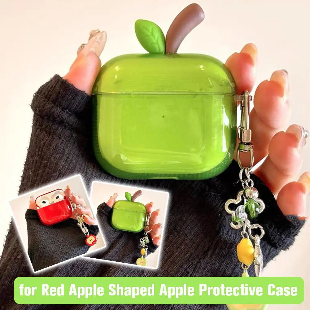AirPods Pro 2 / AirPods 4 Silicone Case – Apple Branch & Keychain