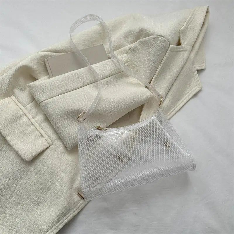 Women's Clear PVC Transparent Shoulder Bag | Crossbody Handbag