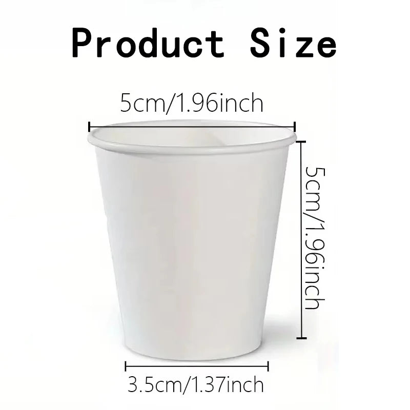 50/100PCS Disposable Small Paper Cup Tasting Cup Perfect for Coffee Candy Juice Home Supermarket Holiday Party Activities Oasis Select
