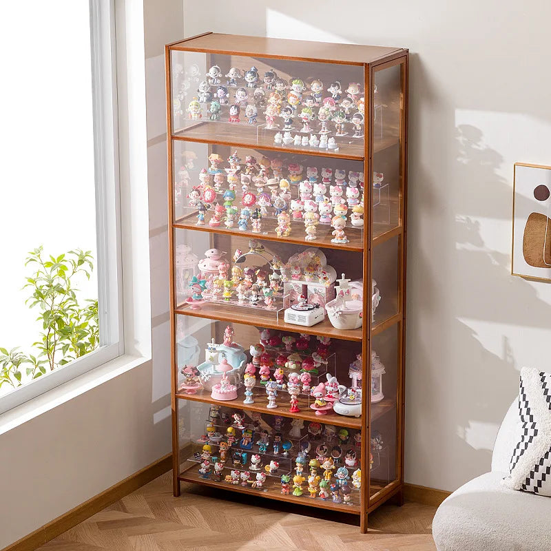 Figure cabinet Glass display cabinet Steel dustproof transparent model Storage cabinet Pain cabinet Toy locker Display bookcase Oasis Select